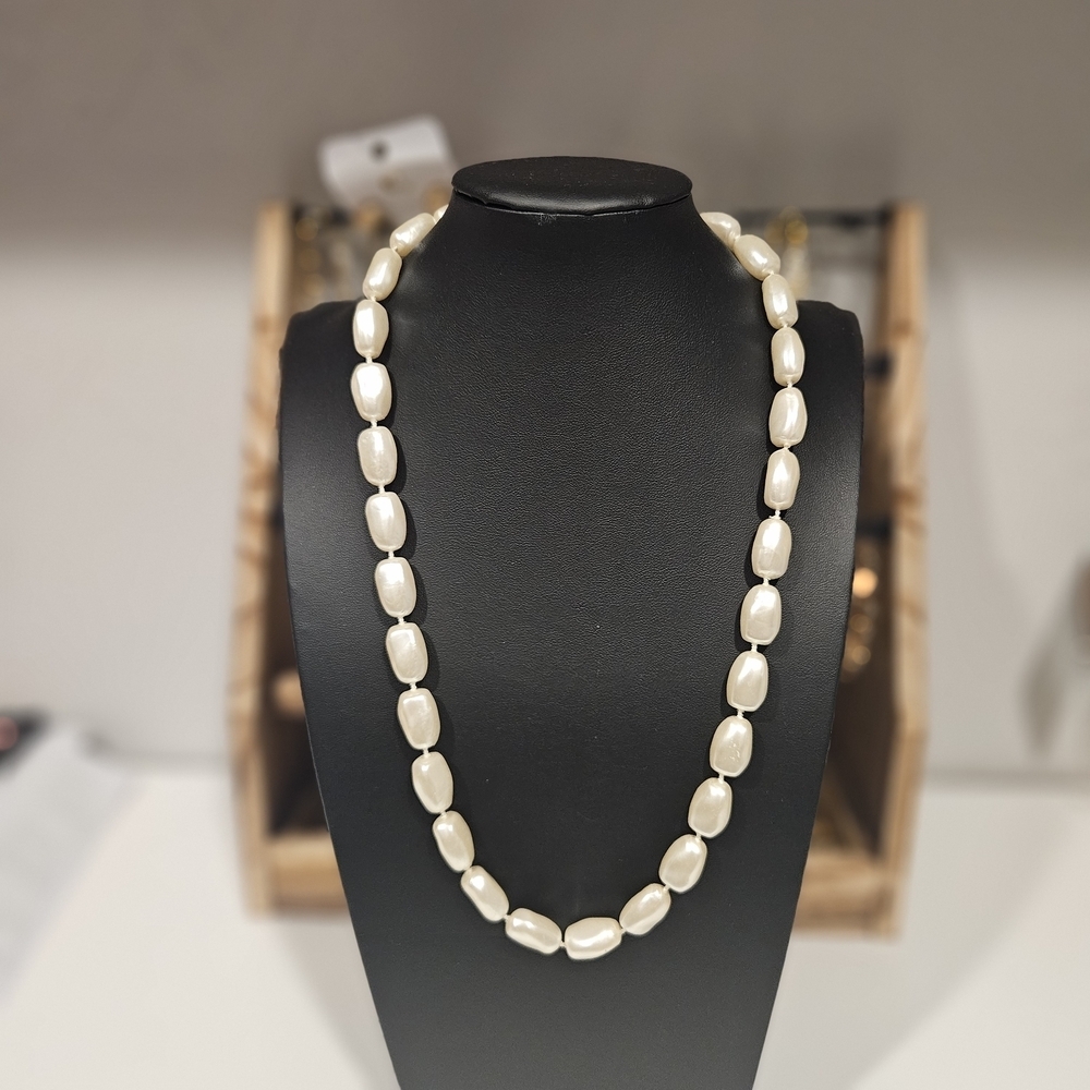 Elegant Faux Pearl Necklace Vintage Women's Jewelry Long Layering Holiday Party